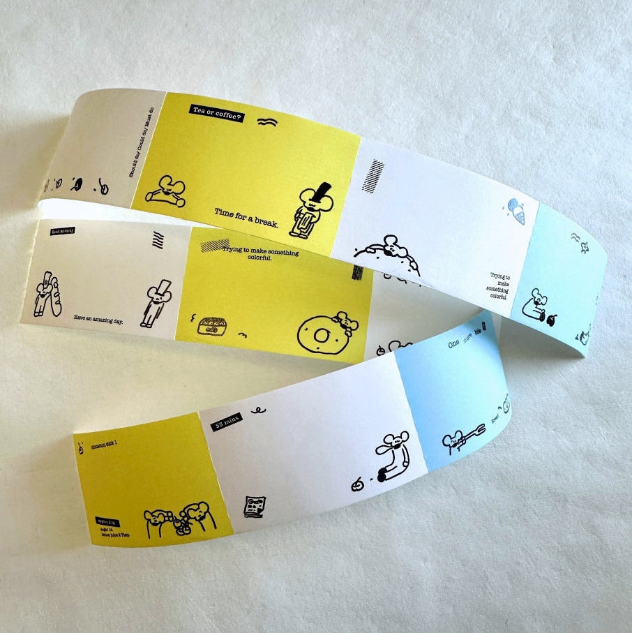 1991w2992 - Plant an Apple Tree perforated sticky memo tape SAMPLES