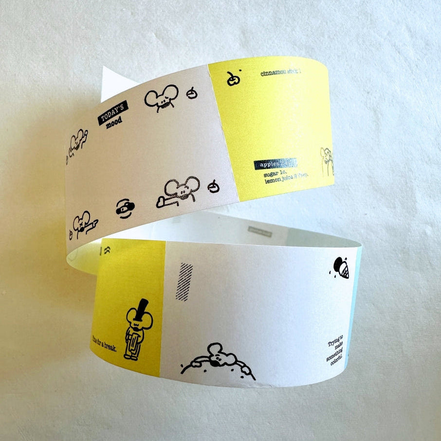 1991w2992 - Plant an Apple Tree perforated sticky memo tape SAMPLES