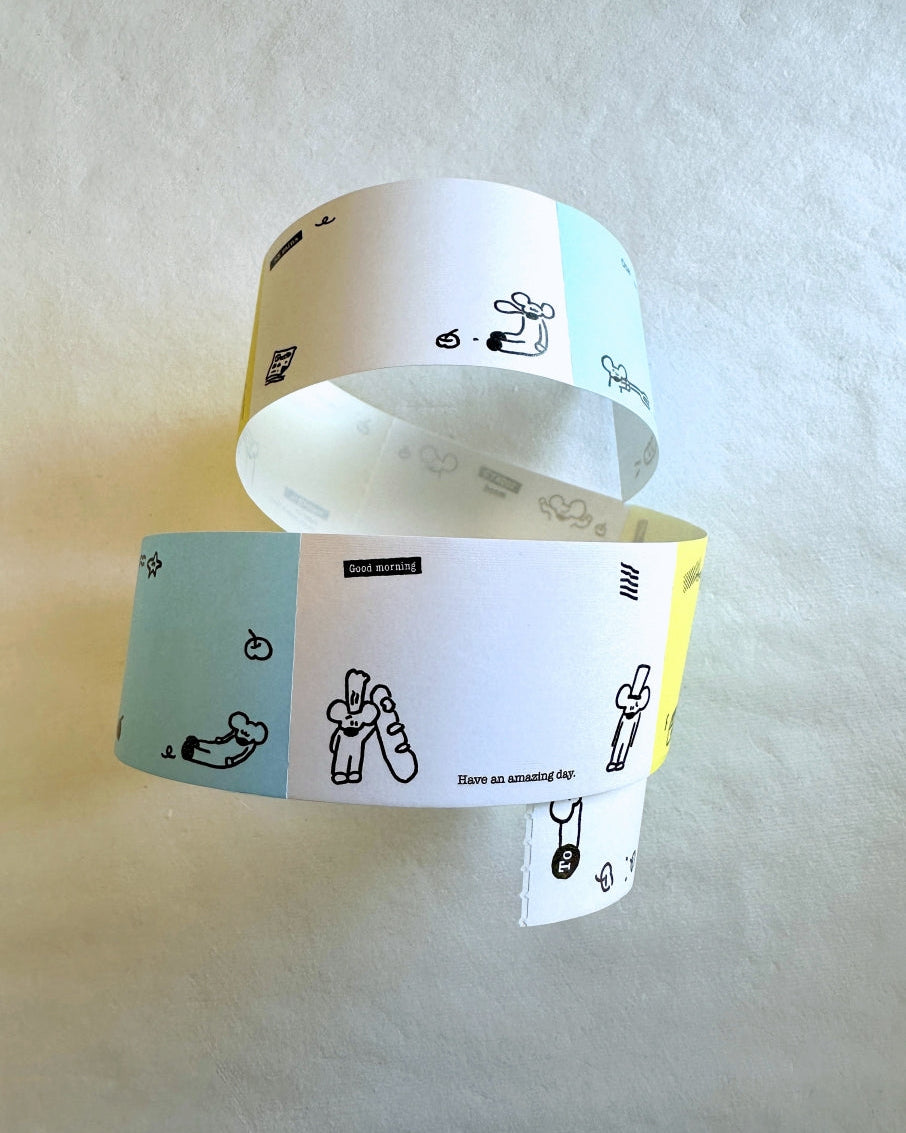 1991w2992 - Plant an Apple Tree perforated sticky memo tape SAMPLES