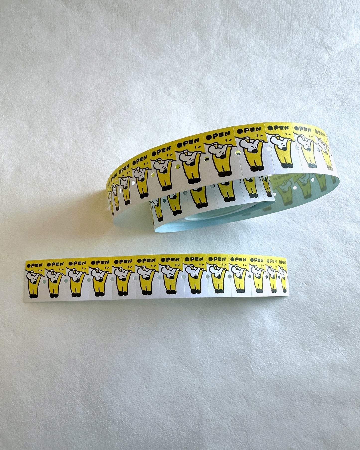 1991w2992 - OPEN! label sticker roll SAMPLES