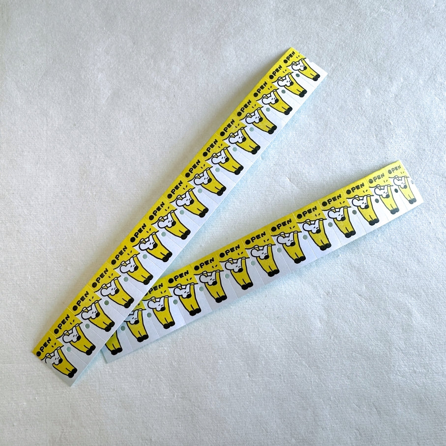 1991w2992 - OPEN! label sticker roll SAMPLES