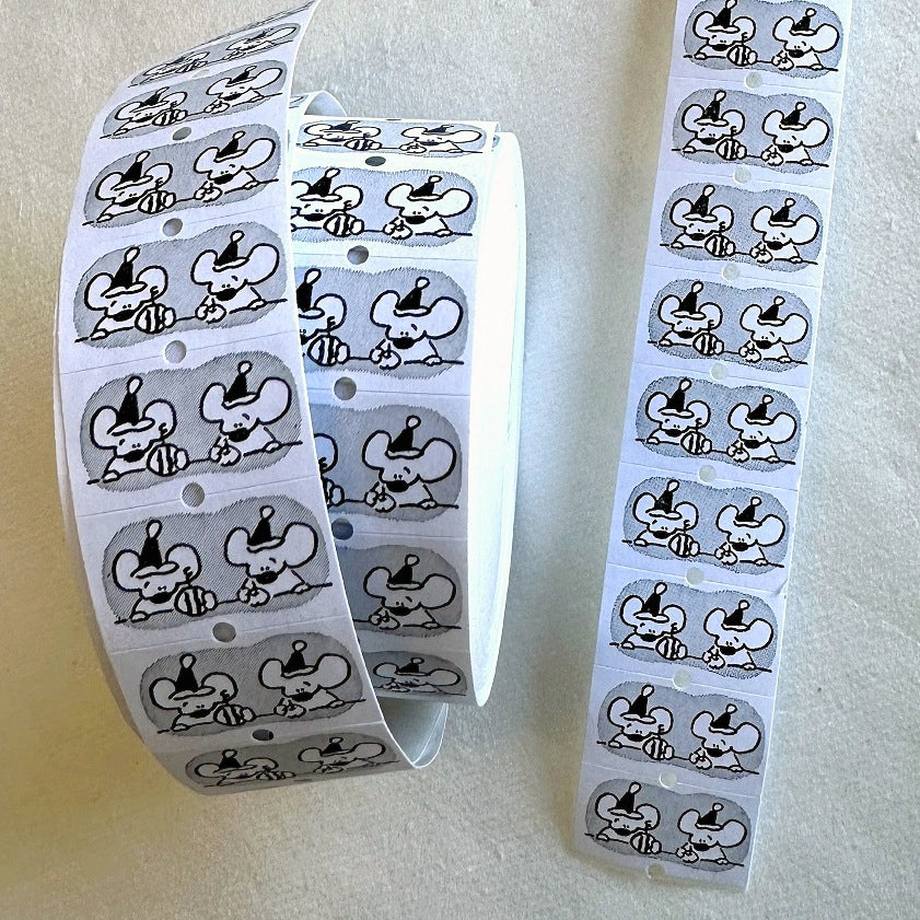 1991w2992 - The Movie label sticker roll SAMPLES