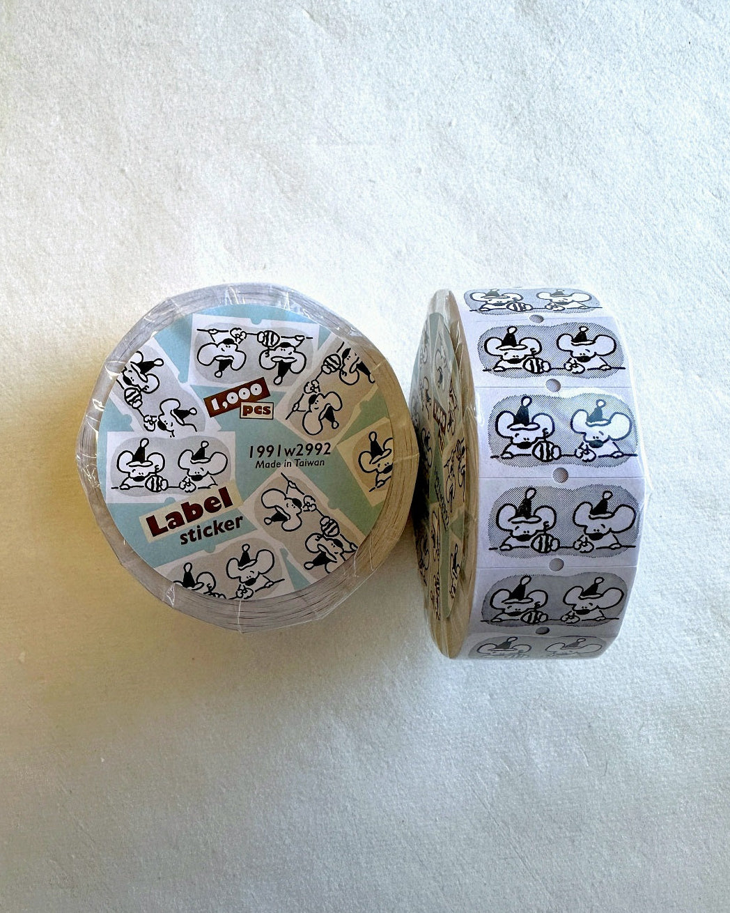 1991w2992 - The Movie label sticker roll SAMPLES