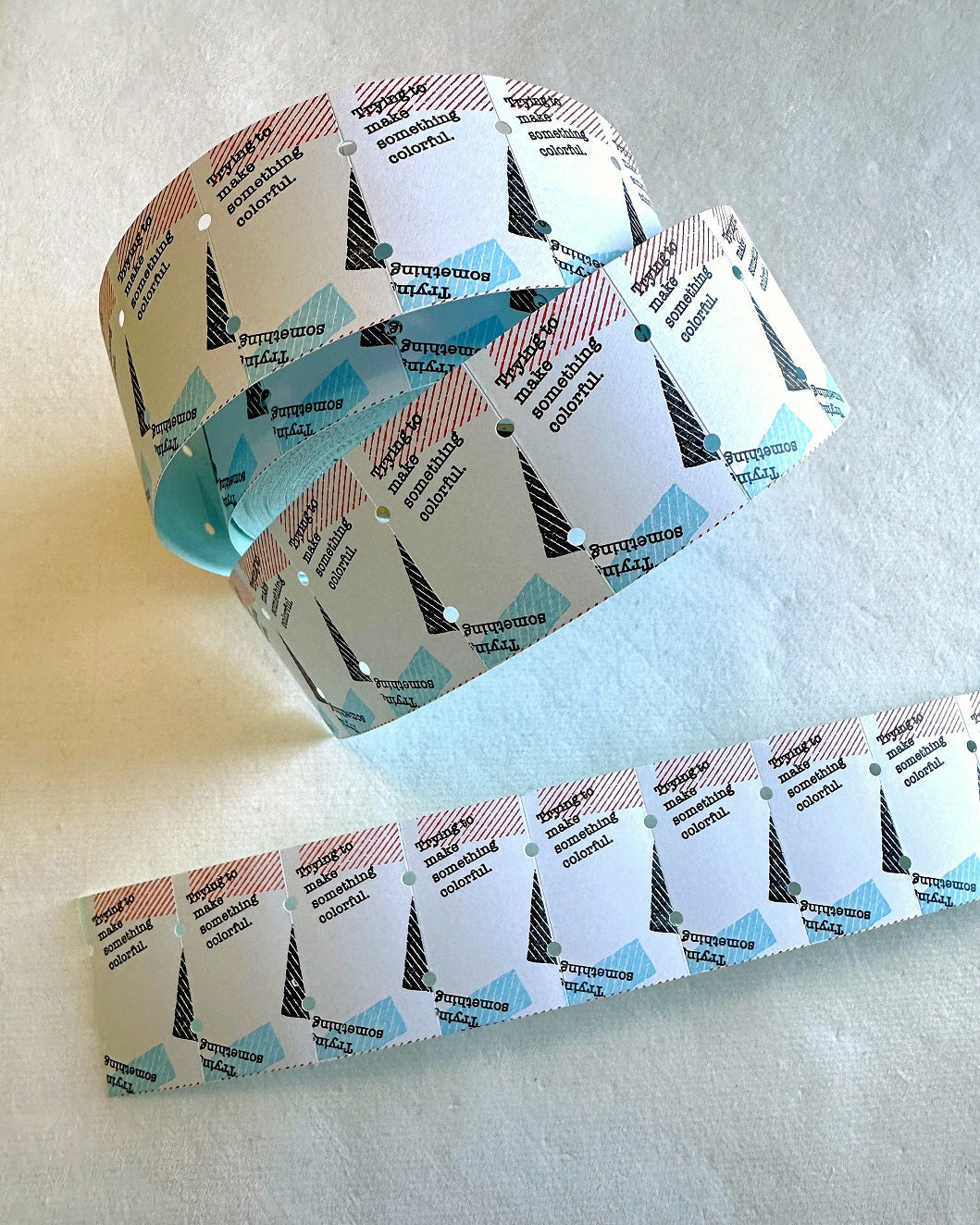 1991w2992 - Make Something Colorful label sticker roll SAMPLES