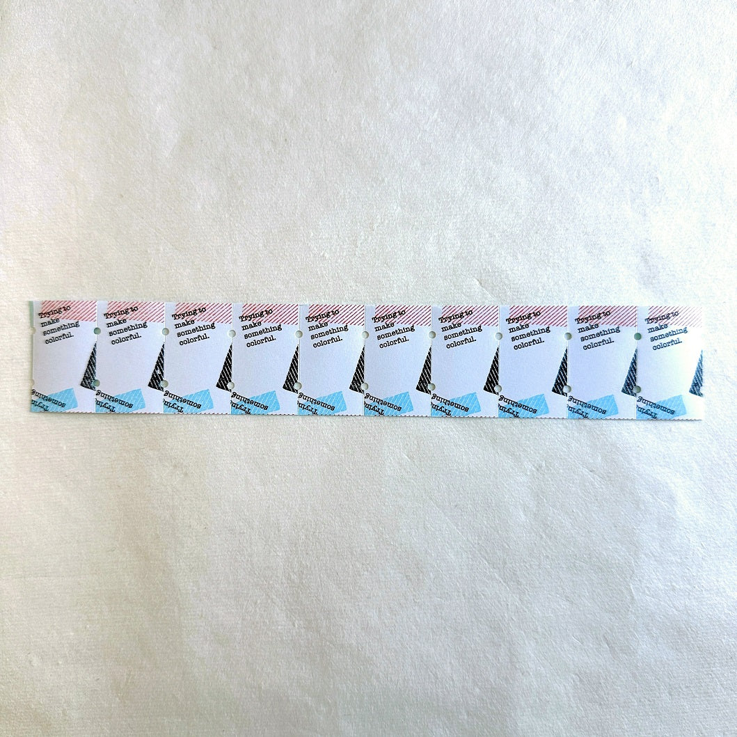 1991w2992 - Make Something Colorful label sticker roll SAMPLES
