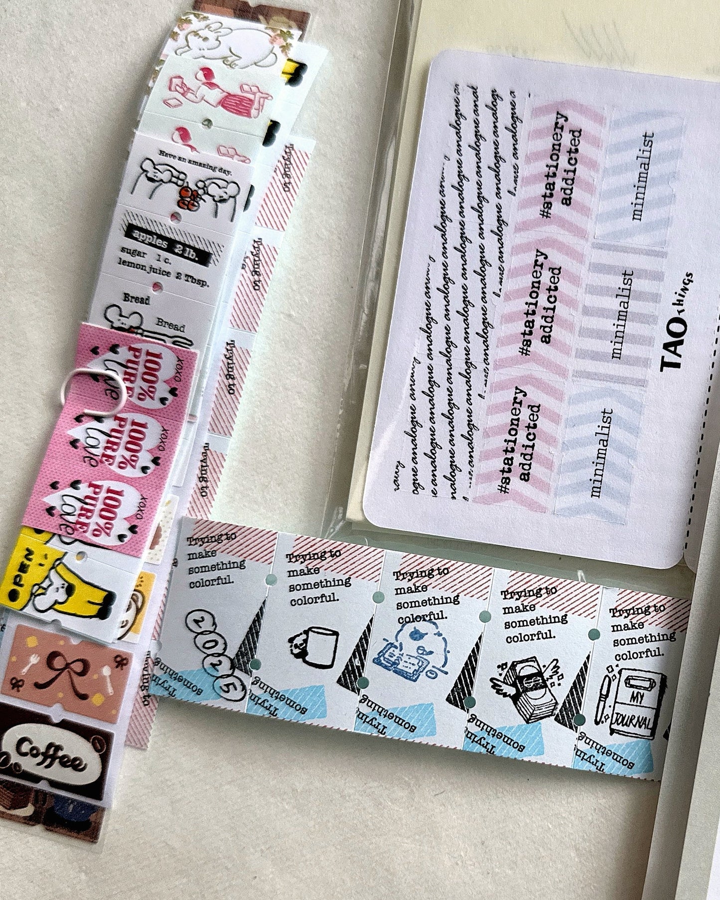 1991w2992 - Make Something Colorful label sticker roll SAMPLES