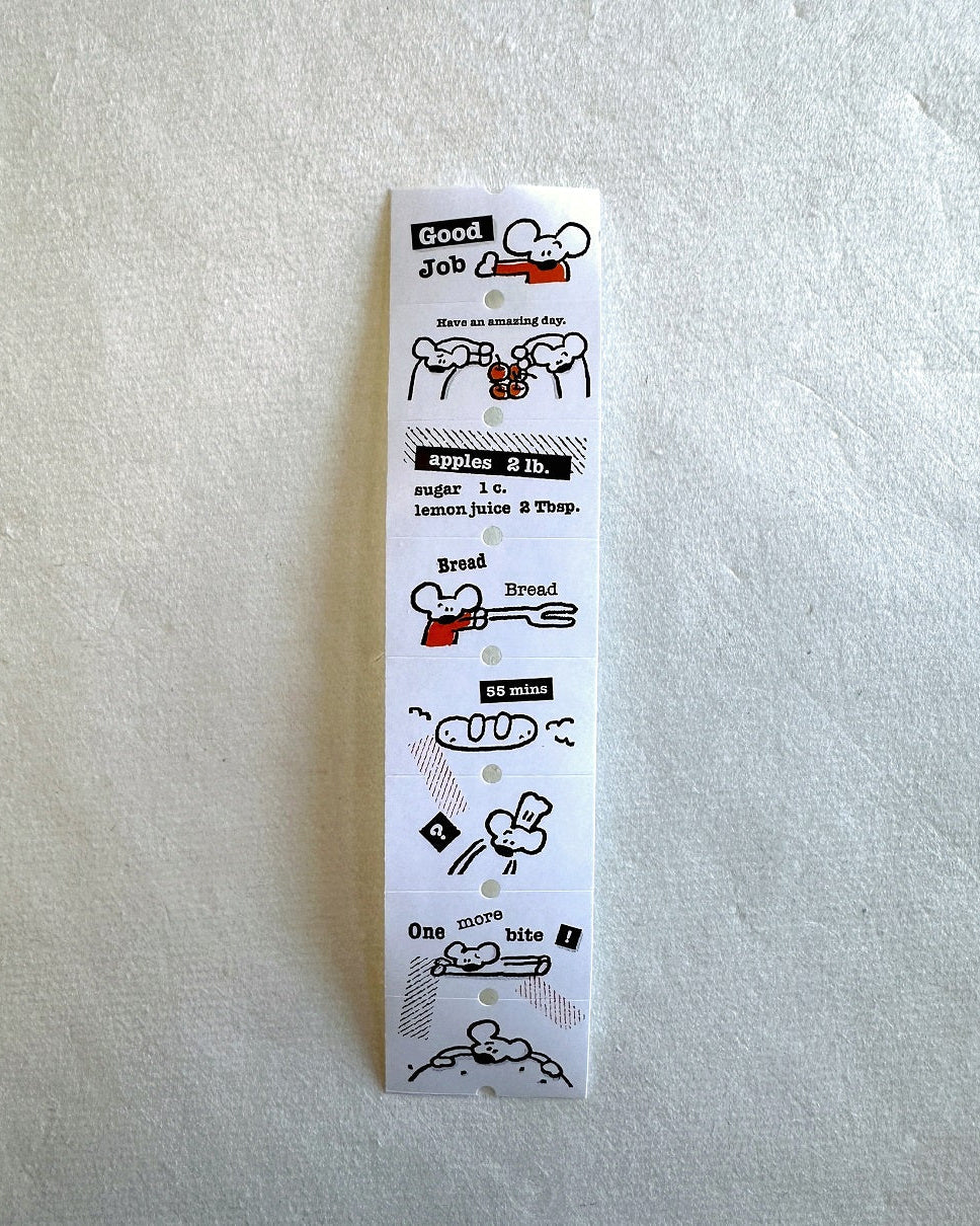 1991w2992 - Apples and Us label sticker roll SAMPLES