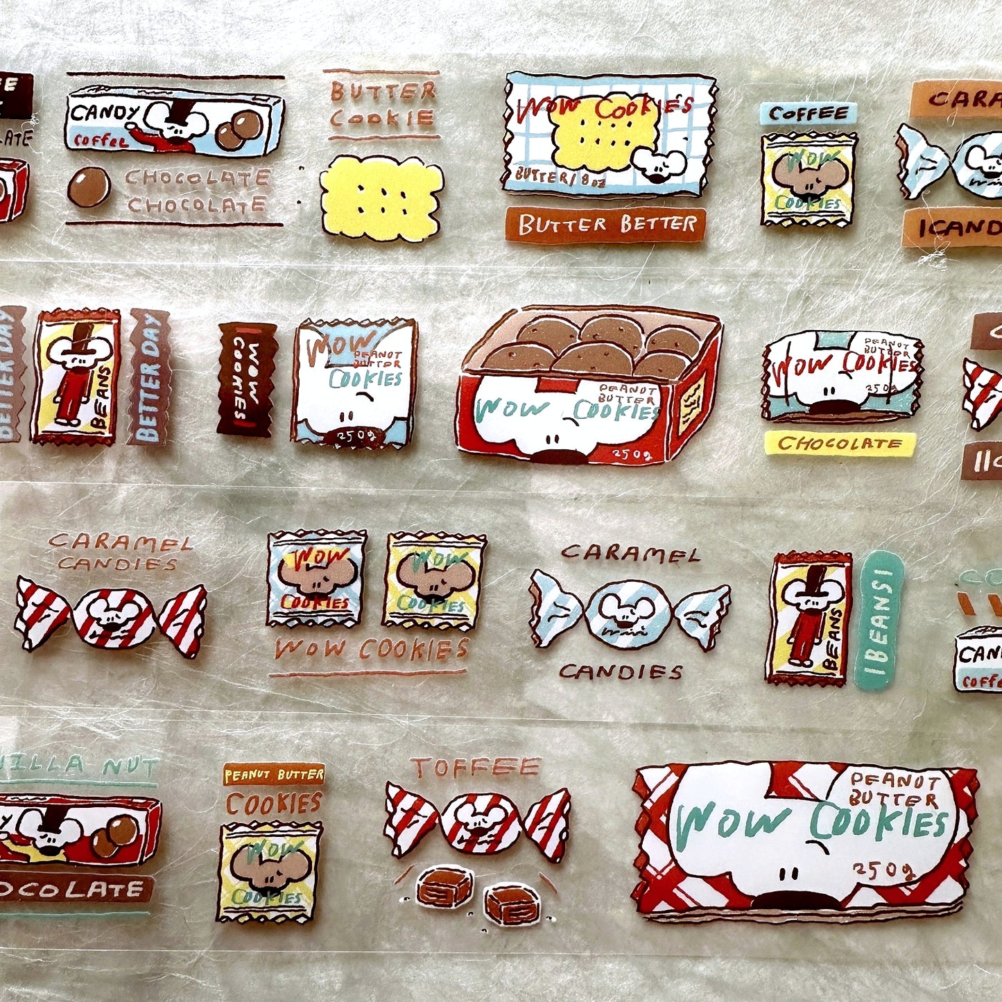 1991w2992 - Cookies PET tape SAMPLES