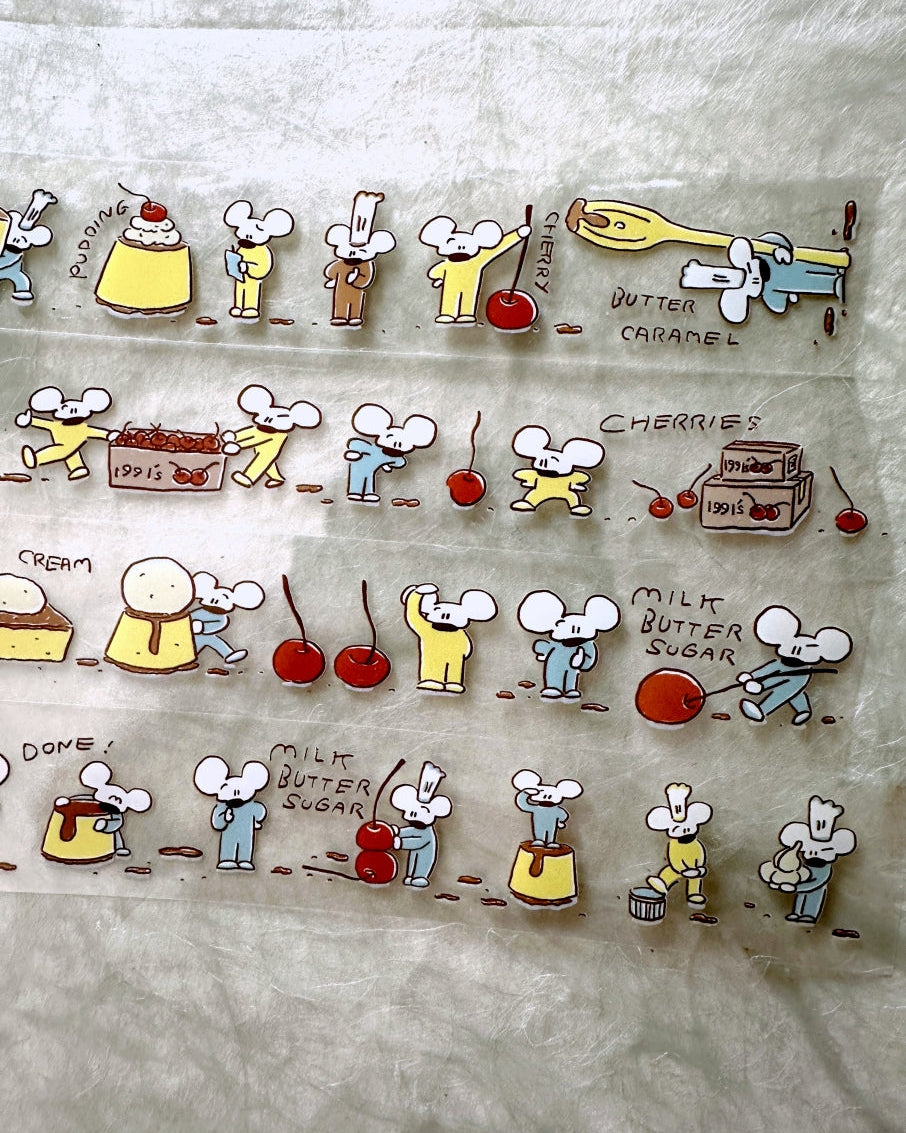 1991w2992 - Pudding Park PET tape SAMPLES