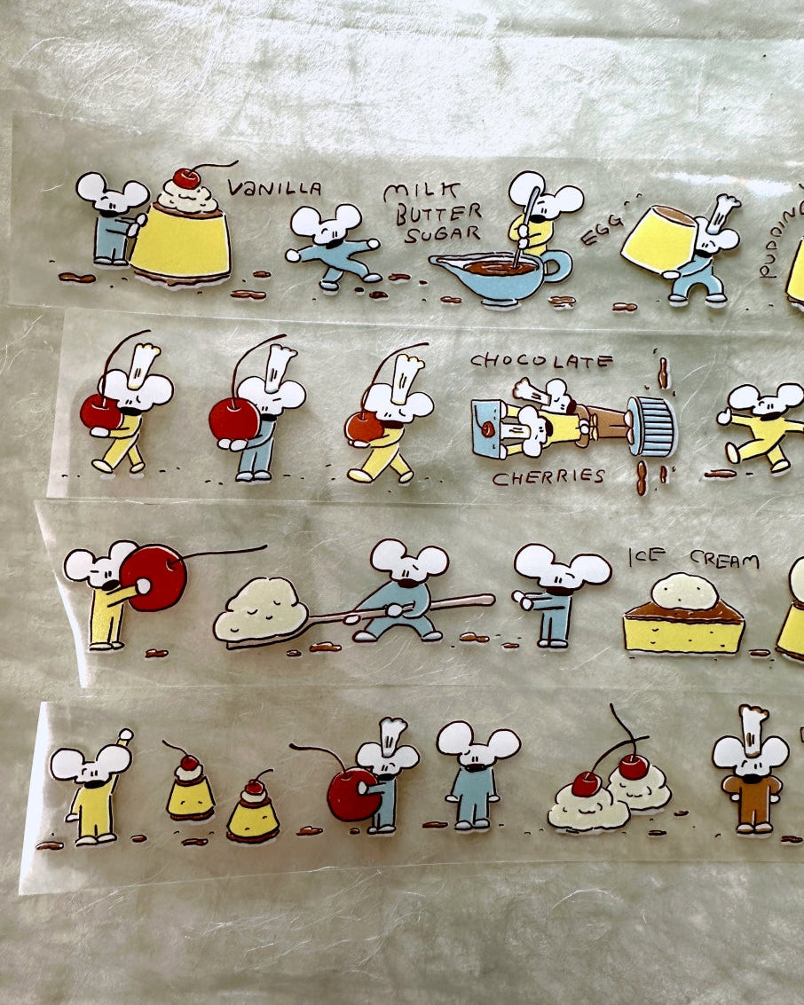 1991w2992 - Pudding Park PET tape SAMPLES