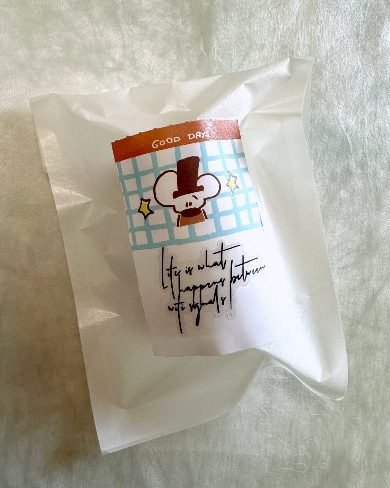 1991w2992 - Modern Mouse perforated sticky memo tape SAMPLES