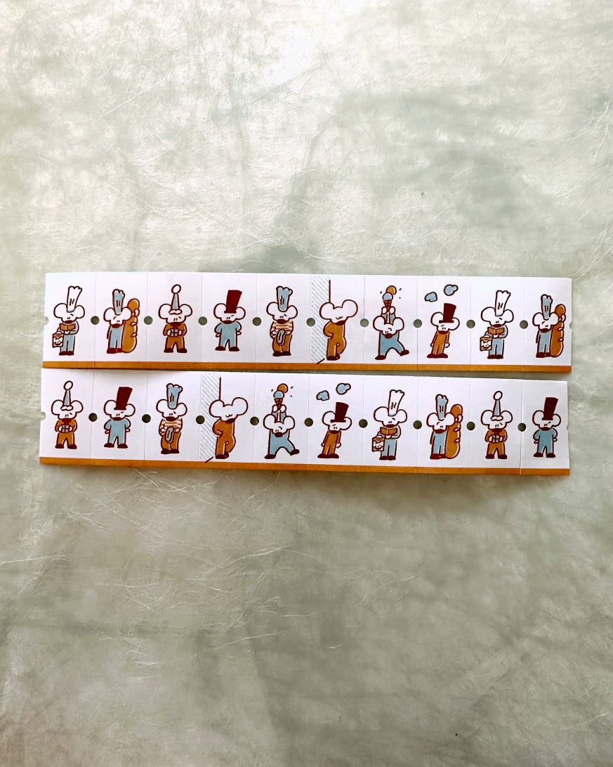 1991w2992 - A Busy Day label sticker roll SAMPLES