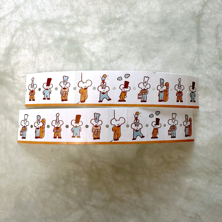 1991w2992 - A Busy Day label sticker roll SAMPLES