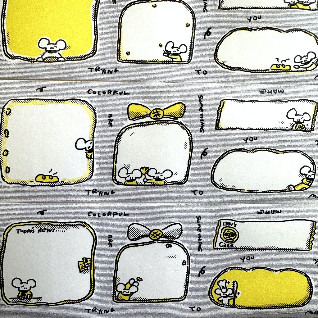 1991w2992 - Day & Night sticky memo roll SAMPLES