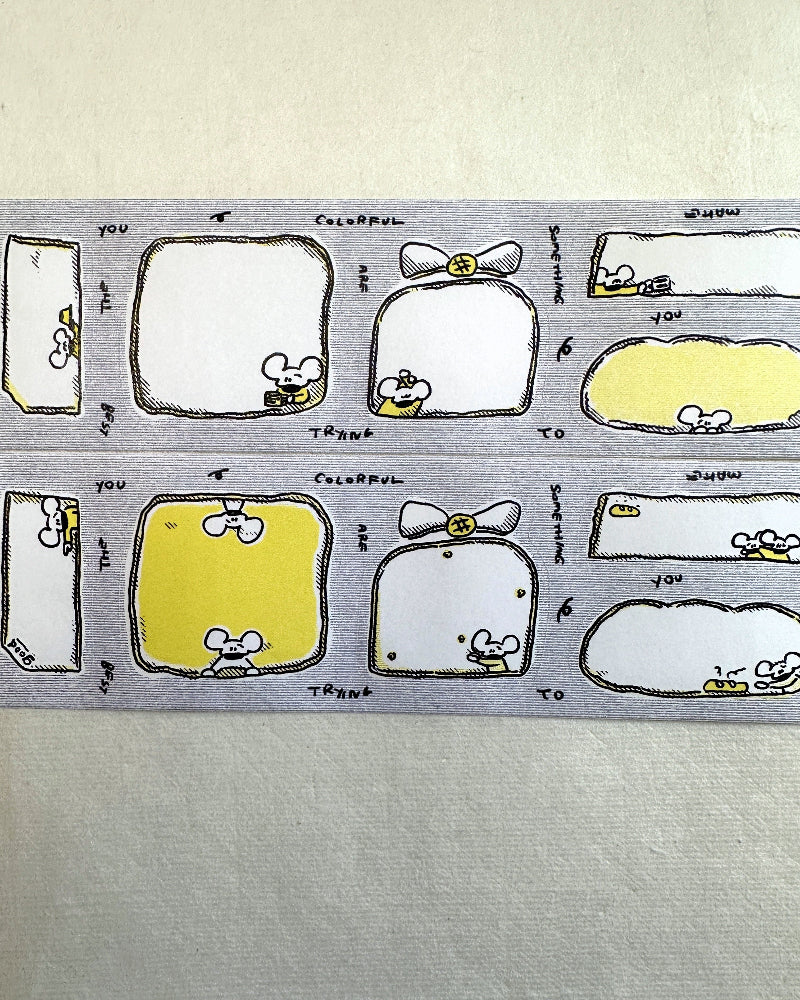 1991w2992 - Day & Night sticky memo roll SAMPLES