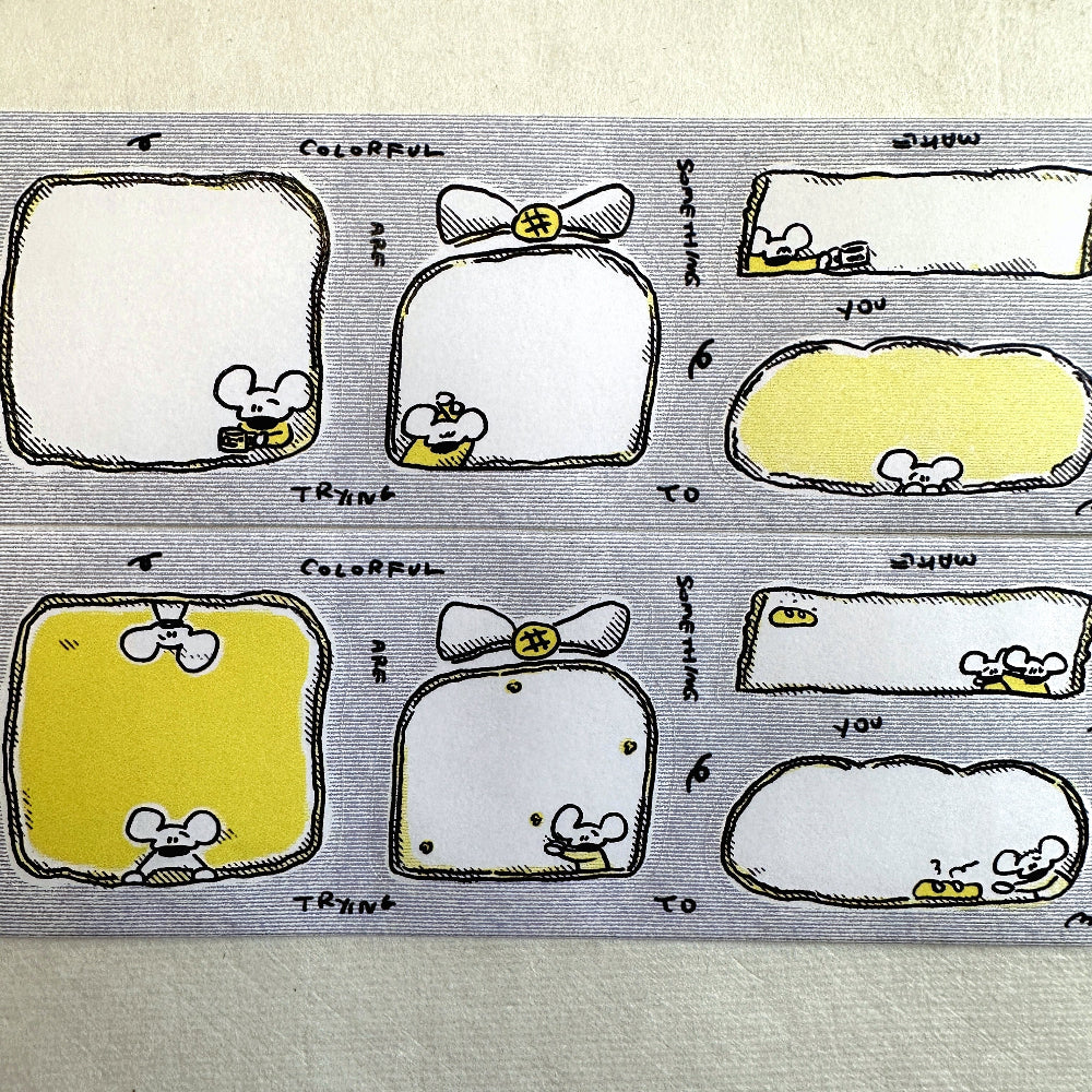1991w2992 - Day & Night sticky memo roll SAMPLES