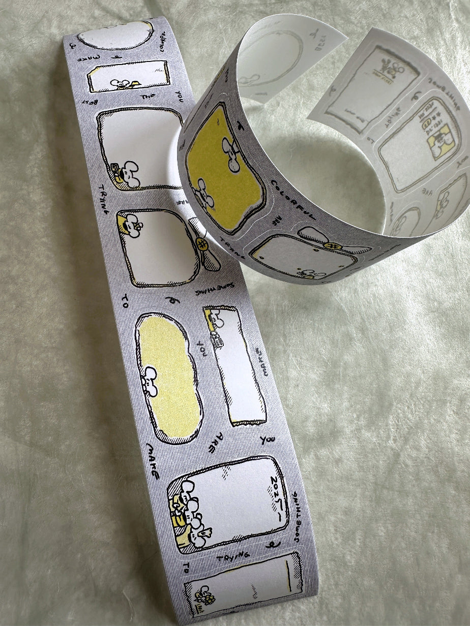1991w2992 - Day & Night sticky memo roll SAMPLES