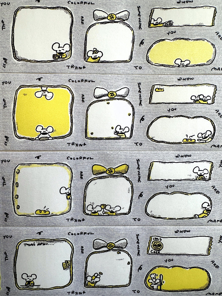1991w2992 - Day & Night sticky memo roll SAMPLES