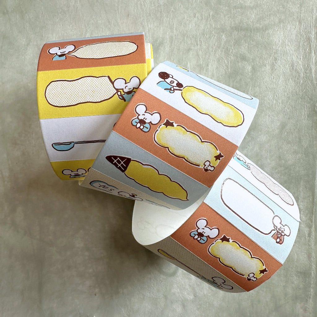 1991w2992 - Daydream die-cut paper tape sticky memo roll SAMPLES
