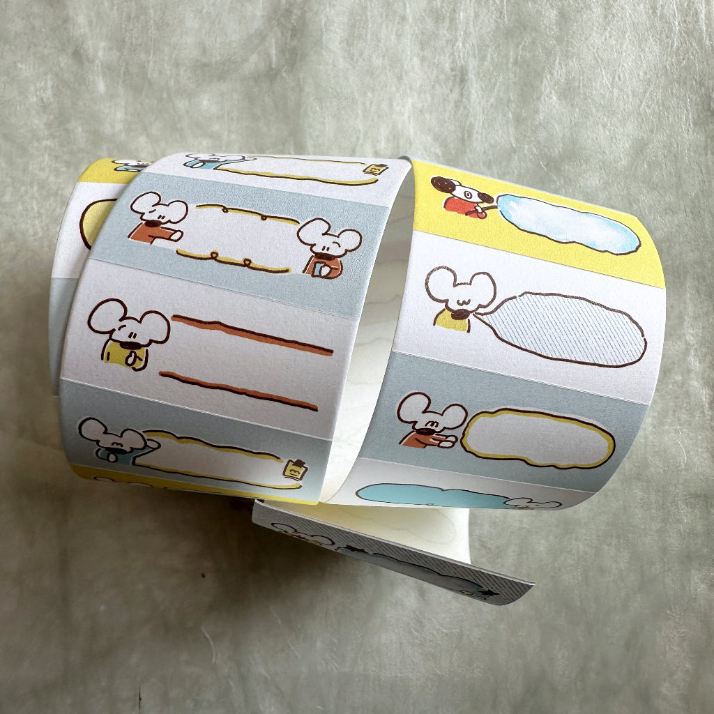 1991w2992 - Daydream die-cut paper tape sticky memo roll SAMPLES