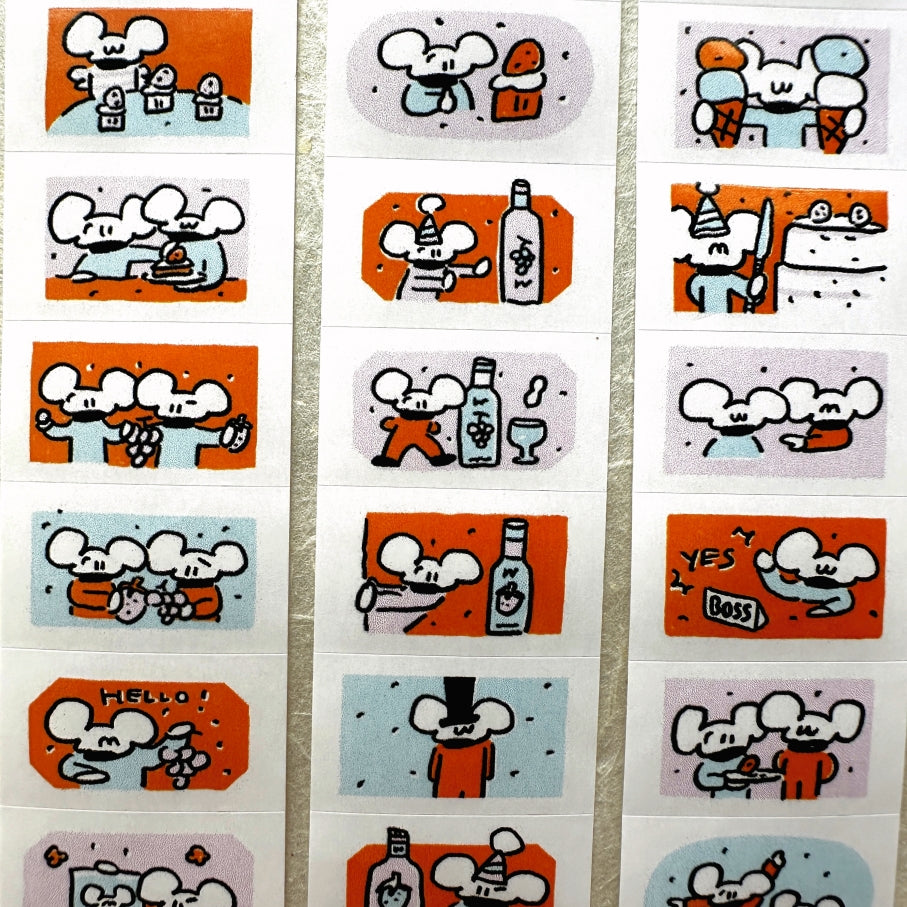 1991w2992 - Apricot Soda label stickers roll SAMPLES