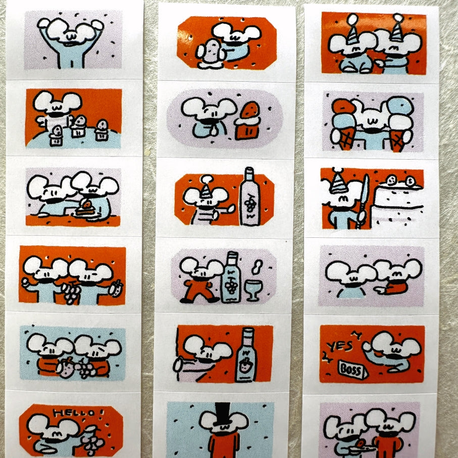 1991w2992 - Apricot Soda label stickers roll SAMPLES