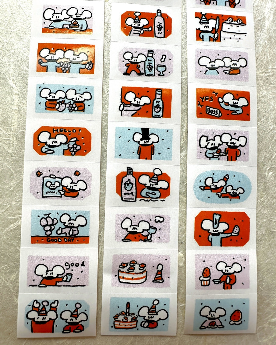 1991w2992 - Apricot Soda label stickers roll SAMPLES