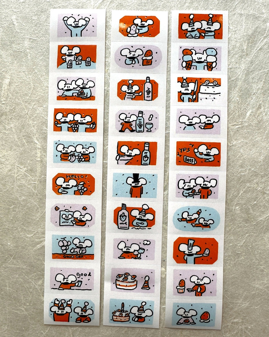 1991w2992 - Apricot Soda label stickers roll SAMPLES