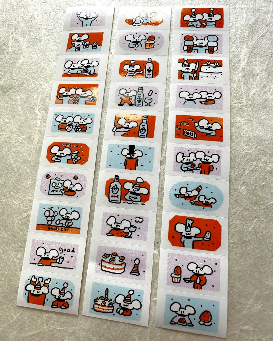 1991w2992 - Apricot Soda label stickers roll SAMPLES