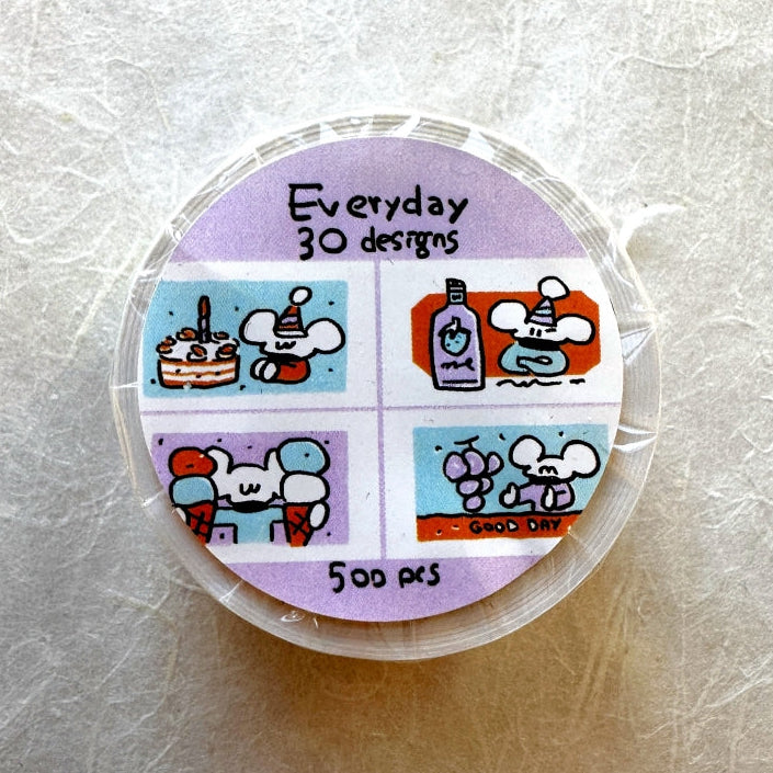 1991w2992 - Apricot Soda label stickers roll SAMPLES