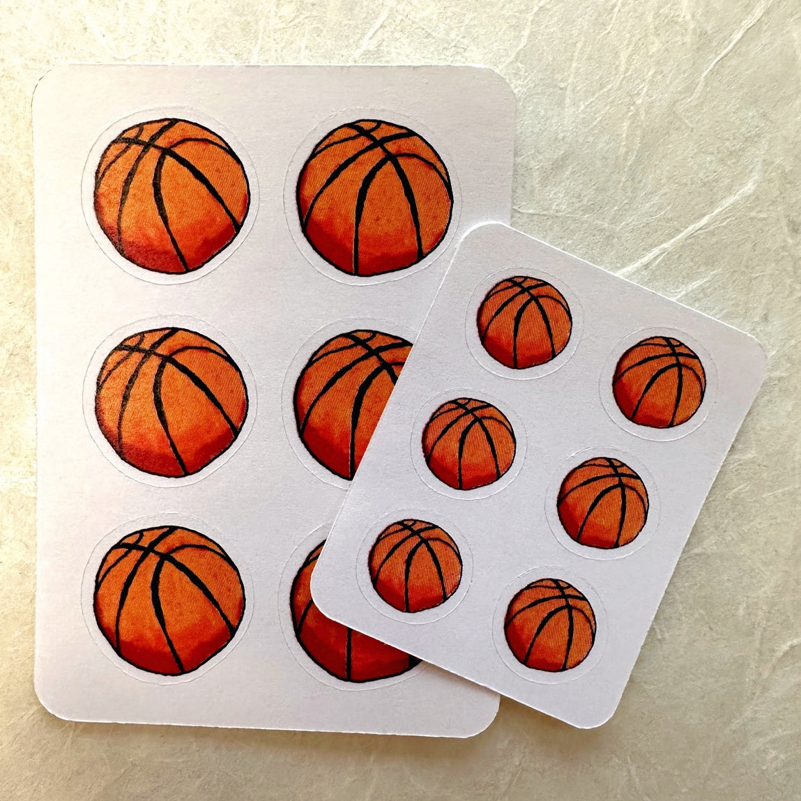 TAOthings Studio - Basketballs hand-drawn mini sticker sheets