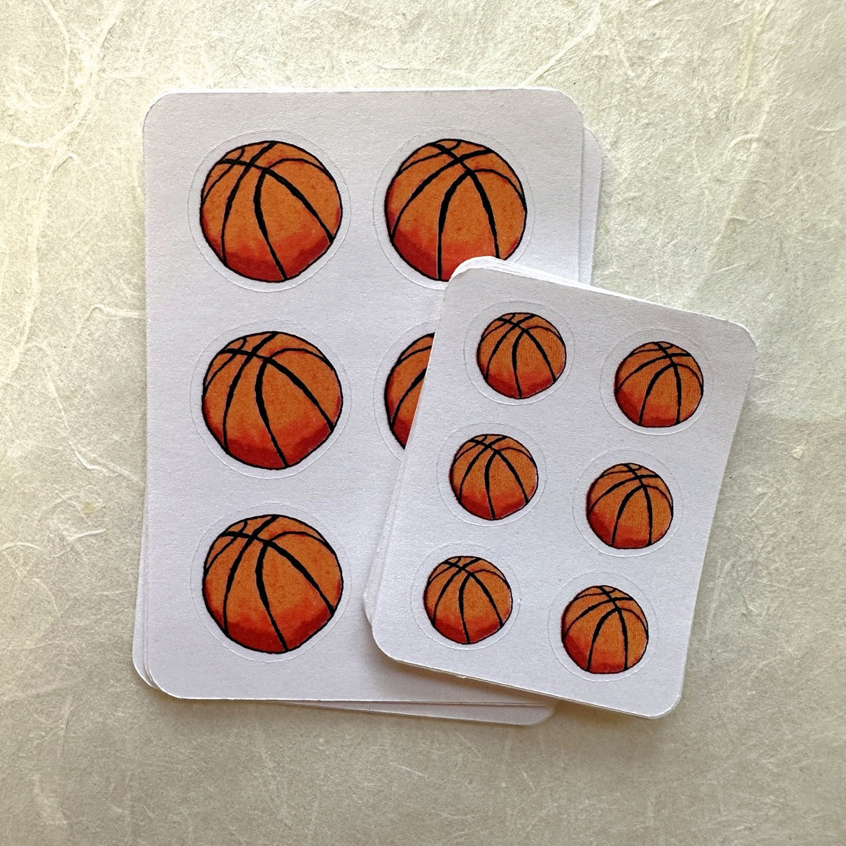 TAOthings Studio - Basketballs hand-drawn mini sticker sheets