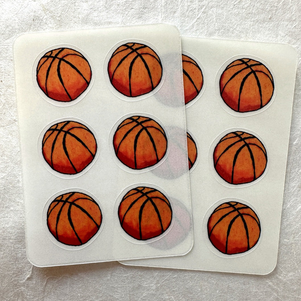 TAOthings Studio - Basketballs hand-drawn mini sticker sheets