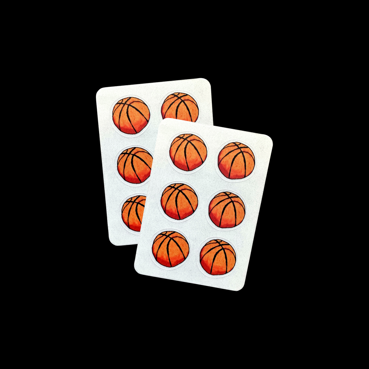 TAOthings Studio - Basketballs hand-drawn mini sticker sheets