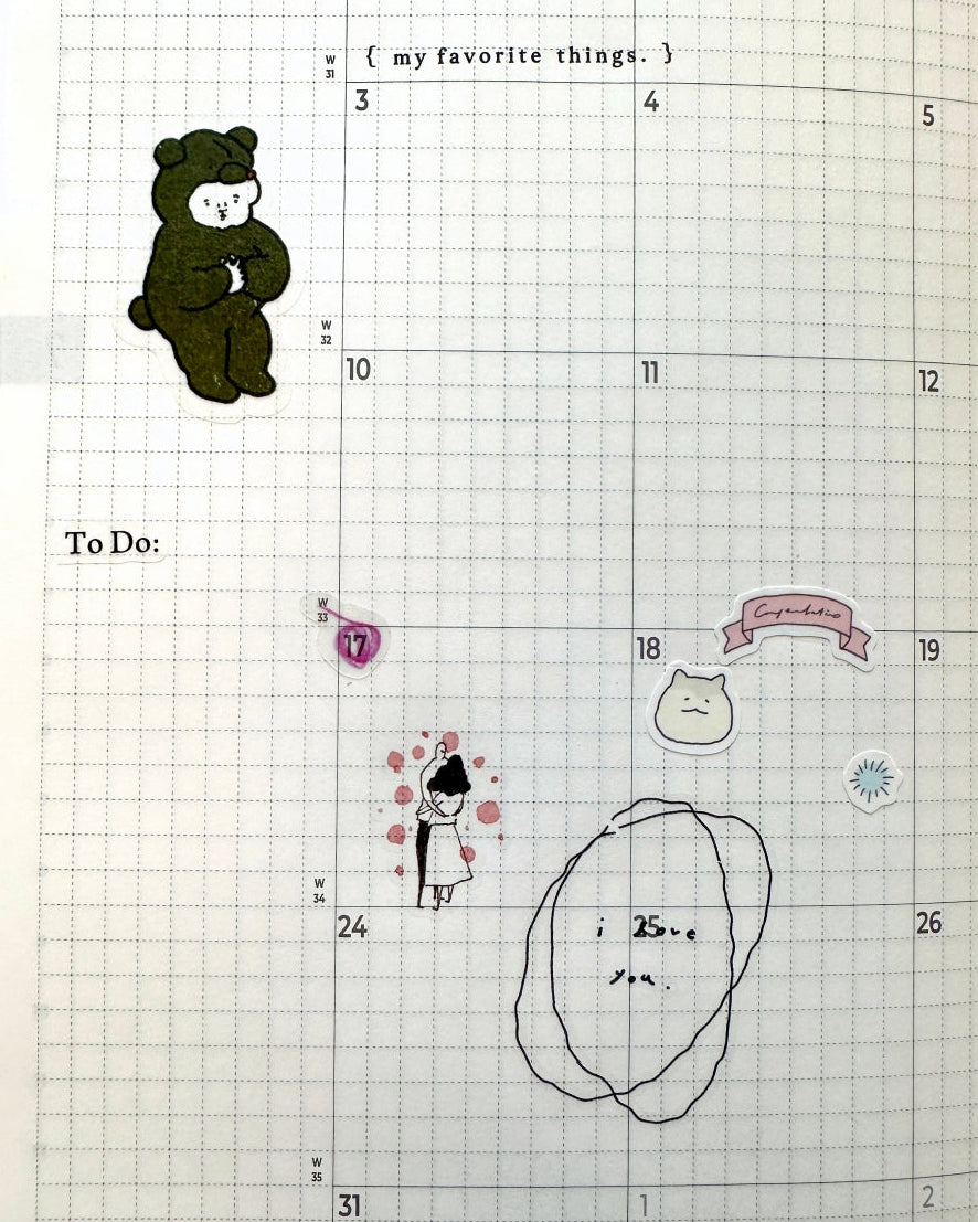 Messy Months - sticker sheets by TAOthings Studio