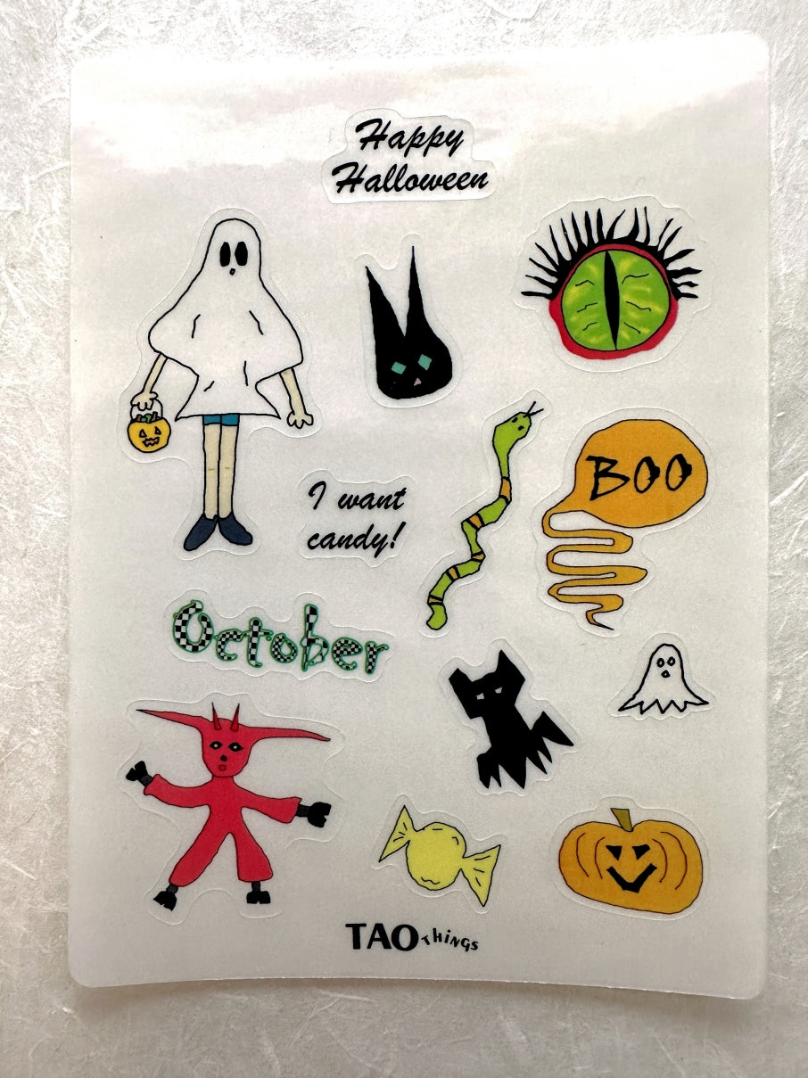TAOthings Studio - Happy Halloween (2026) sticker sheet