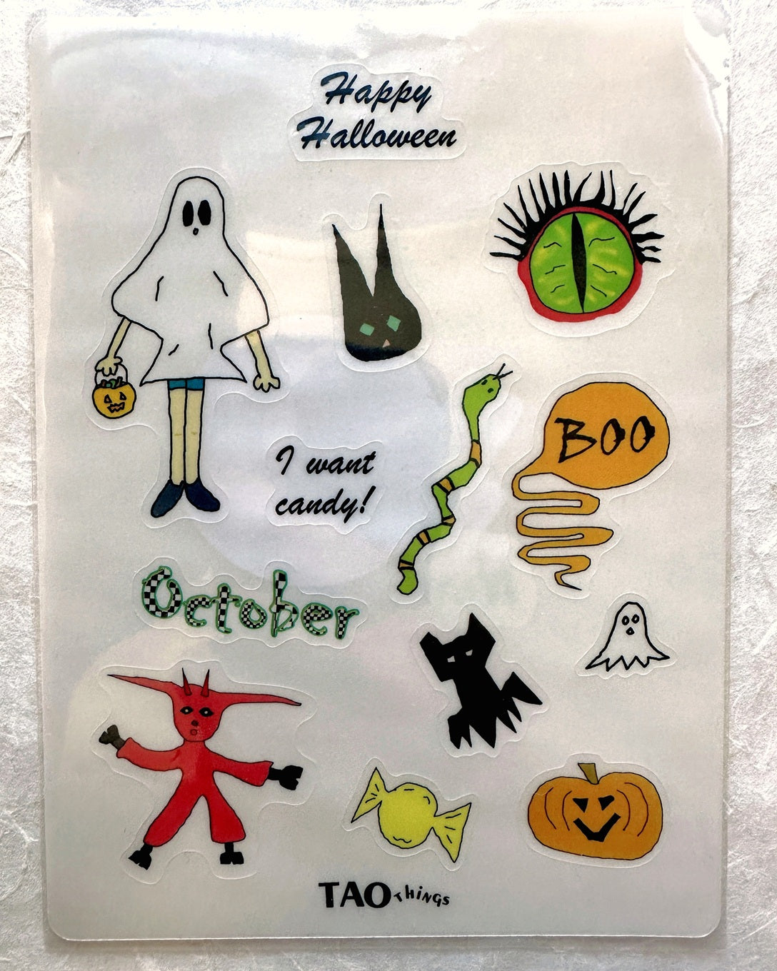 TAOthings Studio - Happy Halloween (2026) sticker sheet