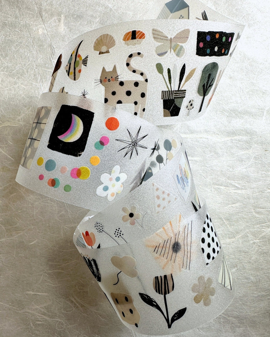 Drowsy Stickers Co. - Zhi Mian Lab kiss-cut glitter PET tape SAMPLES
