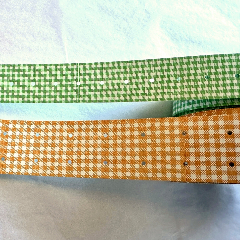36Sublo - check pattern label sticker roll SAMPLES