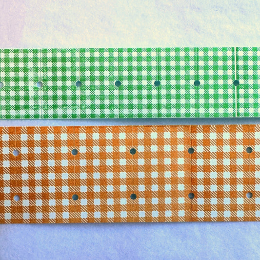 36Sublo - check pattern label sticker roll SAMPLES