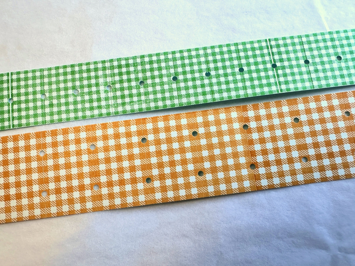 36Sublo - check pattern label sticker roll SAMPLES
