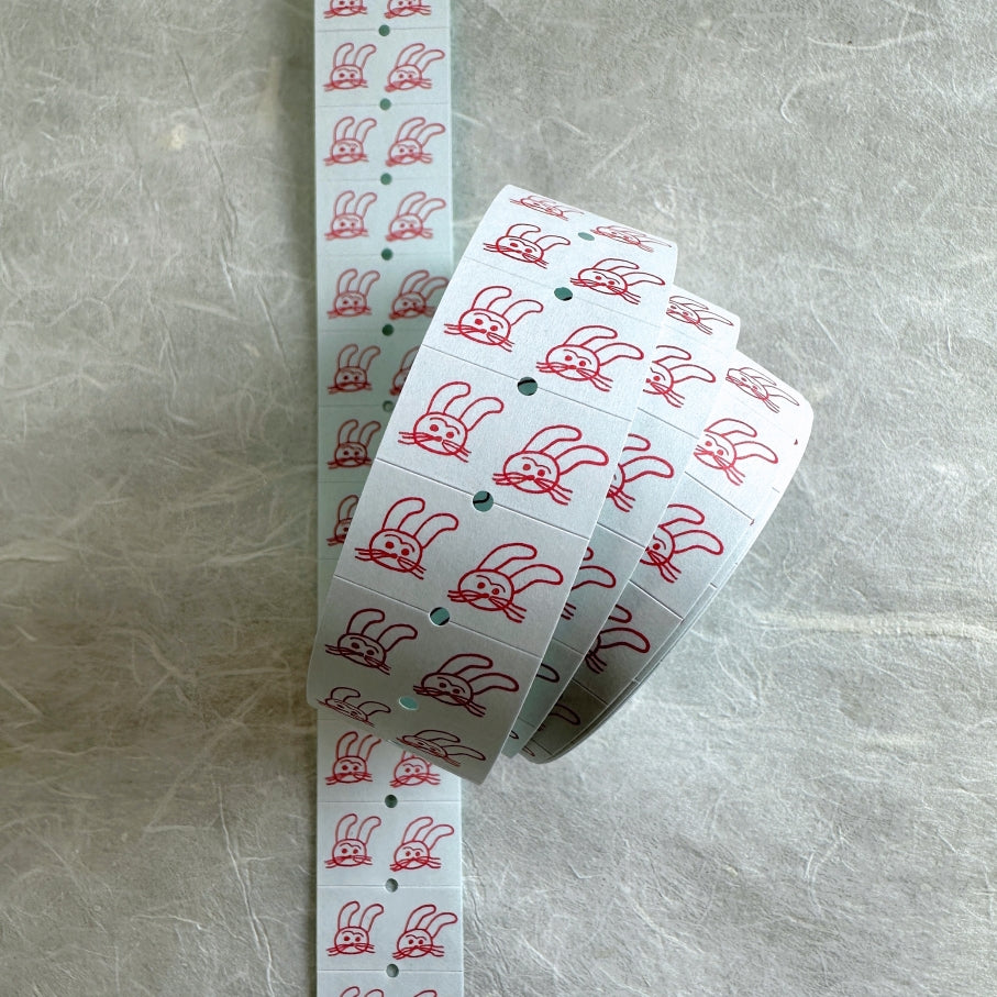 36Sublo x Necktie - Rabbit label sticker roll SAMPLES
