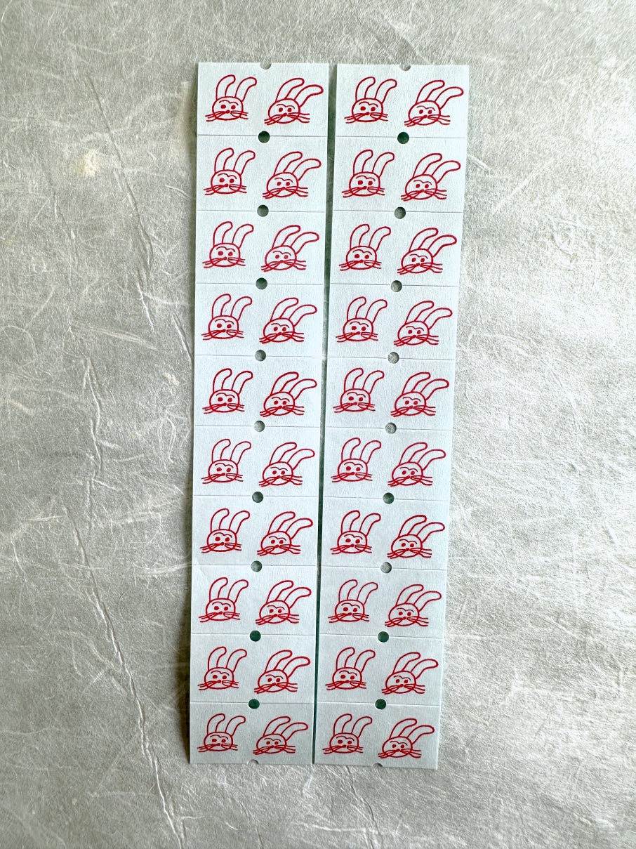 36Sublo x Necktie - Rabbit label sticker roll SAMPLES