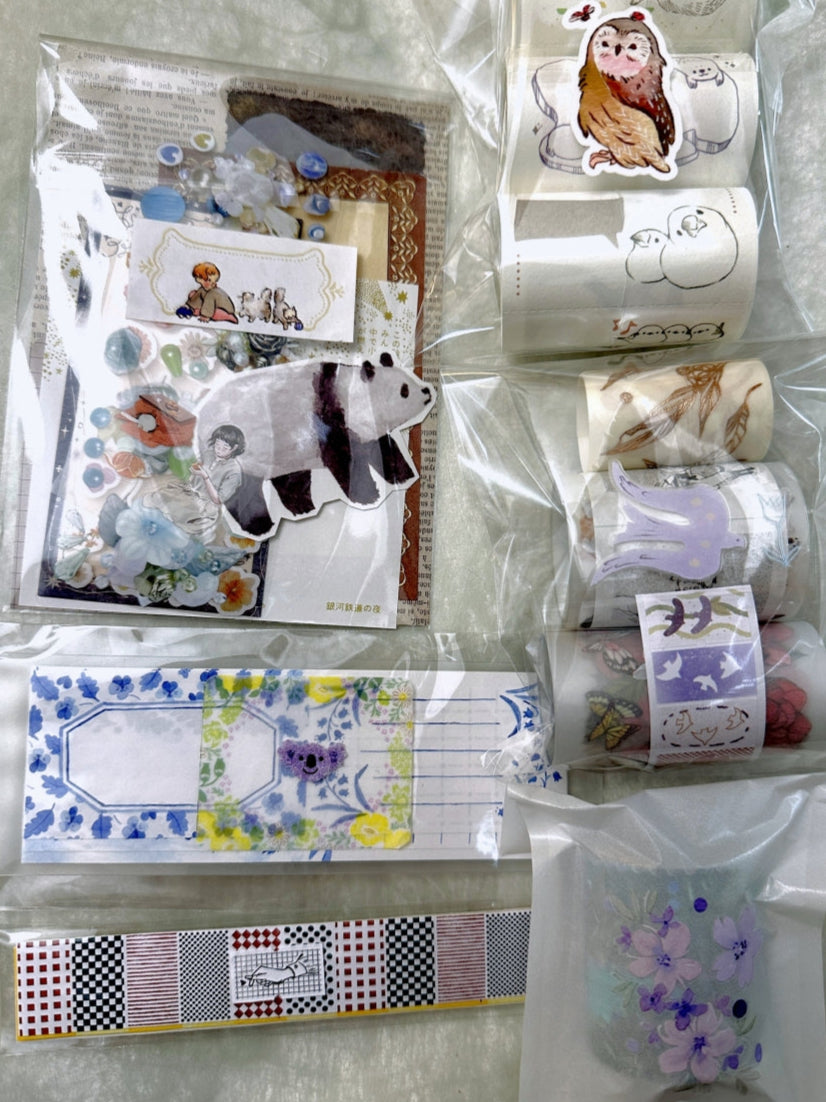 37 Degree - Birds label sticker roll SAMPLES