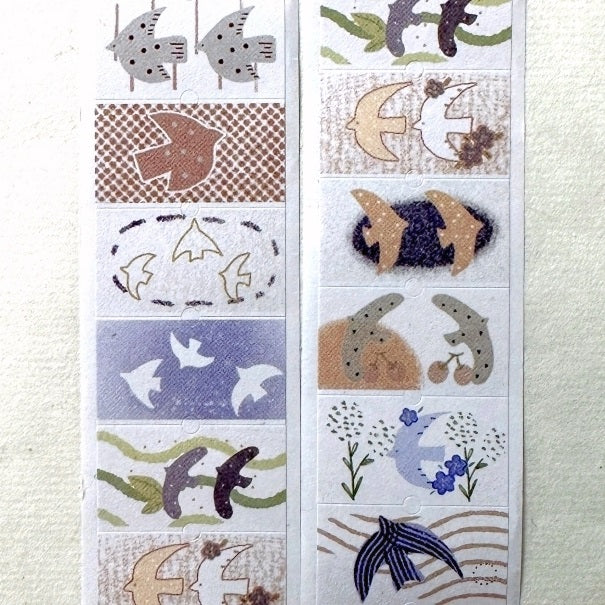 37 Degree - Birds label sticker roll SAMPLES