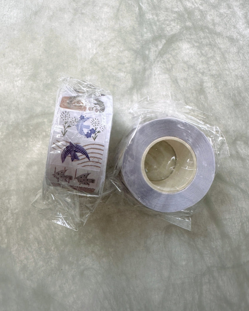 37 Degree - Birds label sticker roll SAMPLES