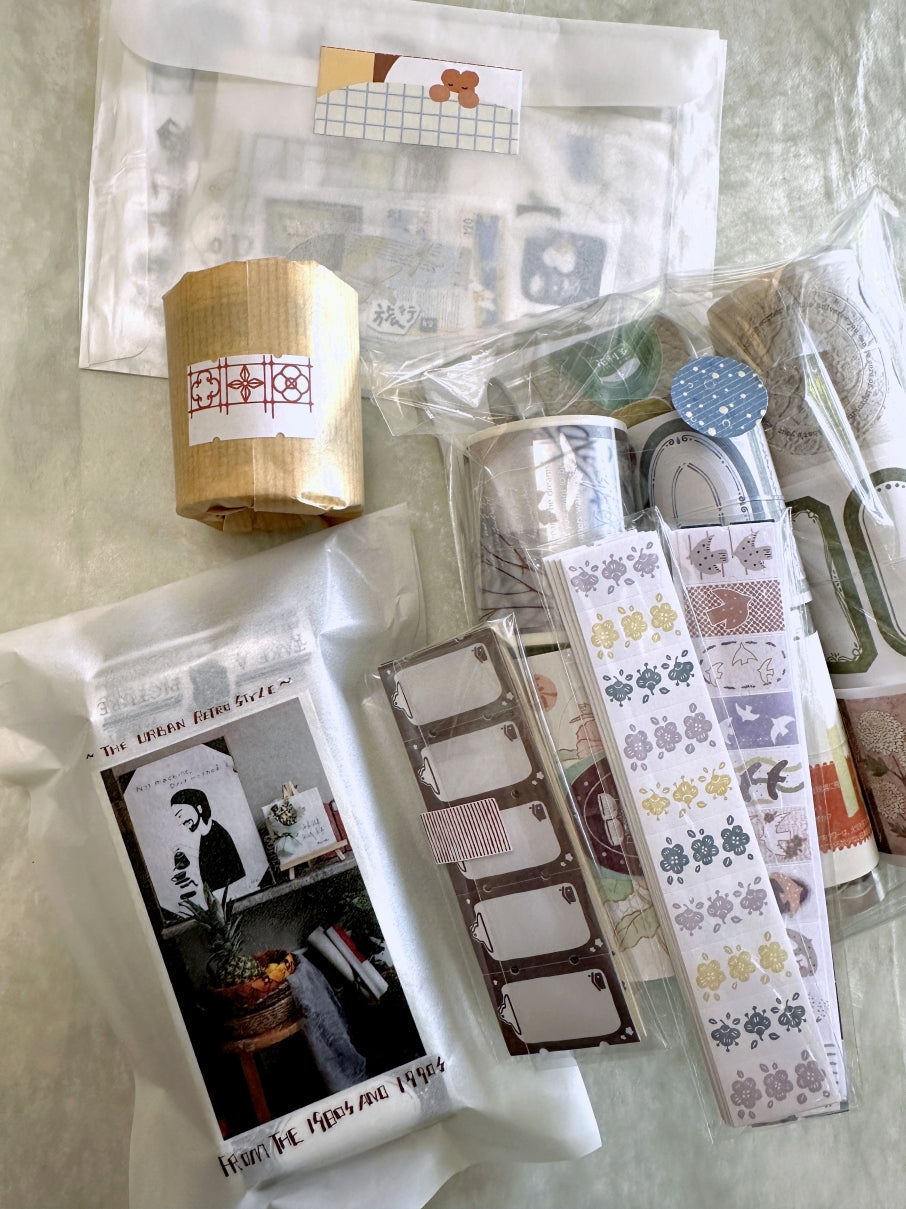 Lin Chia Ning - Spring Flower & Circle label sticker roll SAMPLES