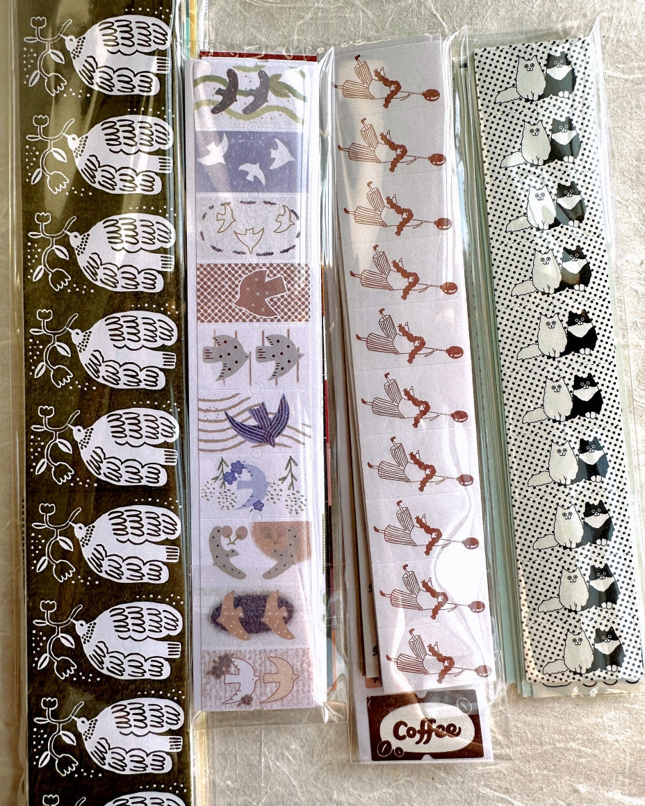 37 Degree - Birds label sticker roll SAMPLES