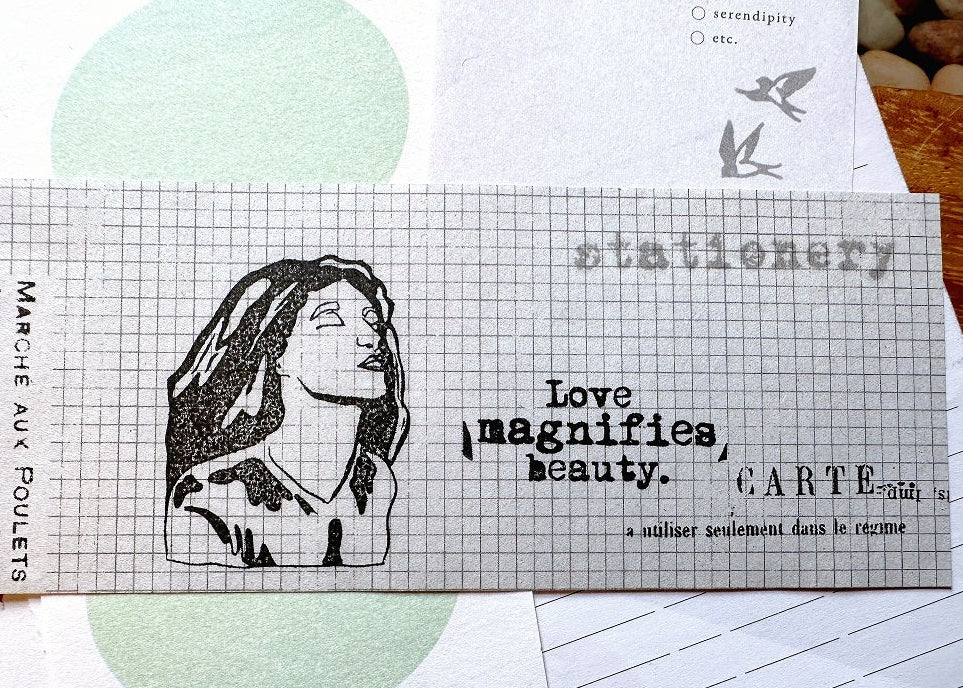 TAOthings Studio - Love Magnifies Beauty rubber stamps