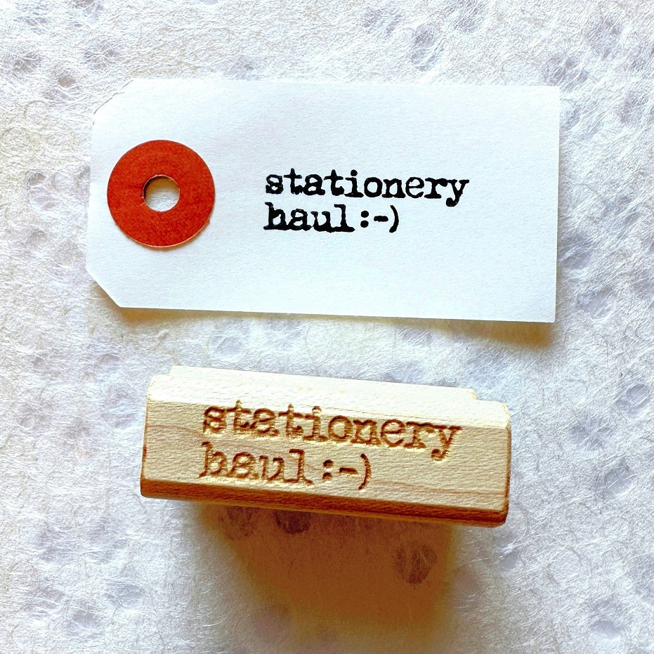 TAOthings Studio - Stationery Haul (smiley emoticon) rubber stamp